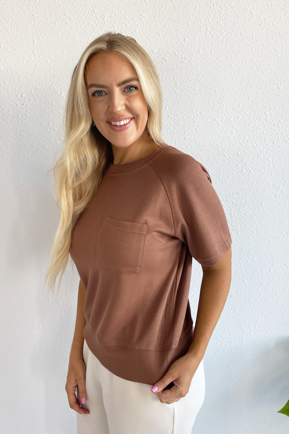 Lightweighted Signature Soft Short Sleeve Top