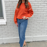 Front and Back Color Block Sweater