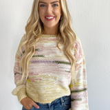 Long Sleeve Melange Sweater