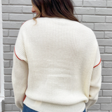 Front and Back Color Block Sweater