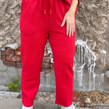 Embossing Textured Loungewear Pants