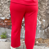 Embossing Textured Loungewear Pants