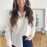 Stripe Poplin Button-Down Shirt