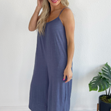 Textured Flared Jumpsuit