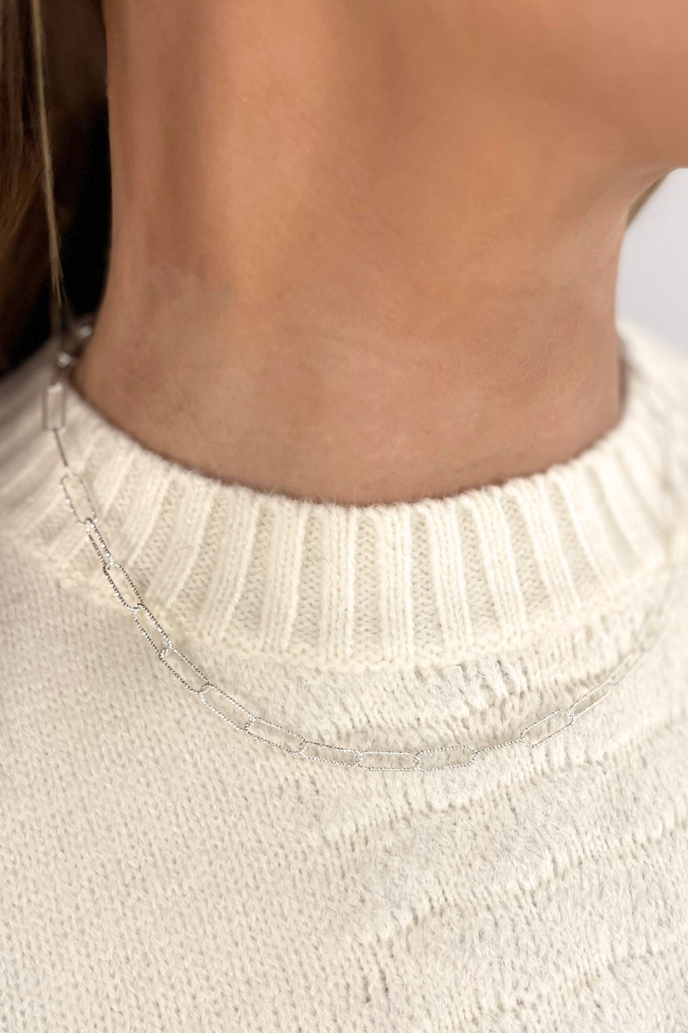 Dainty Paperclip Chain Necklace