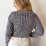 Contrasted Cable Knit Sweater