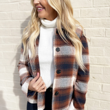 Short Checked Coat