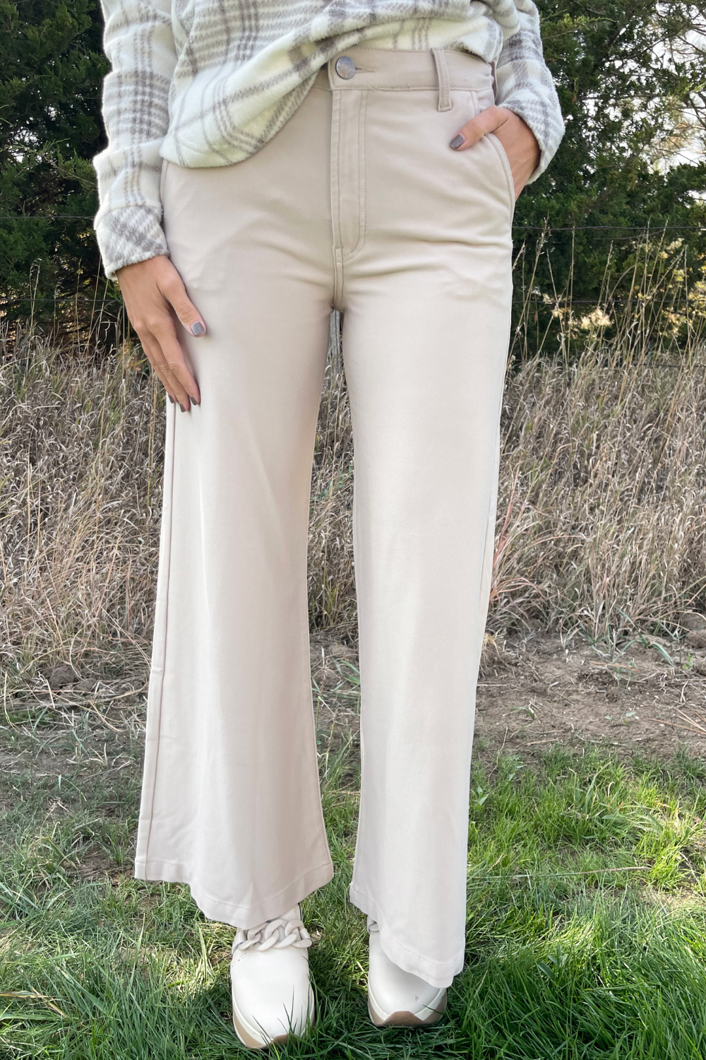 Meg Wide Leg Pants Trouser Pocket