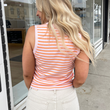 Striped Sweater Muscle Tank