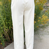 Wide Leg Trouser Elastic Back 28.5"