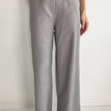 Pinstripe Pleated Trousers