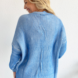 Ombre Ribbed Two Tone Cardigan