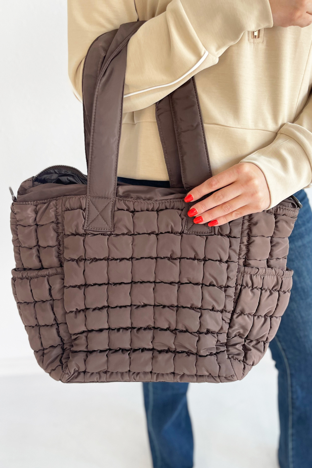 Dreamer Quilted Puffer Tote