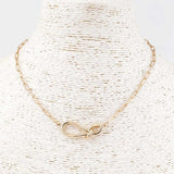 Twist-Pendant Small Chain Necklace