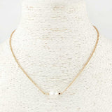 Single Pearl Dainty Necklace