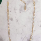 Dainty Paperclip Chain Necklace