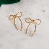 Rope Bow Post Earrings