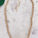 Rondelle Necklace with Pearl Center