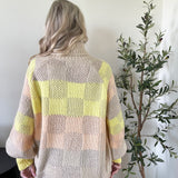 Colorblock Turtle Neck Sweater