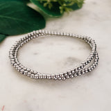 Stainless Steel Ball Bracelet Set