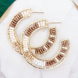 Beaded Hoop Earrings