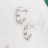 Baguette Hoop Earrings