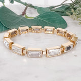 Crystal Baguette Stretch Bracelet