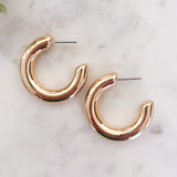 Classic Chunky Hoop Earrings