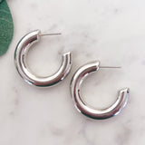 Classic Chunky Hoop Earrings