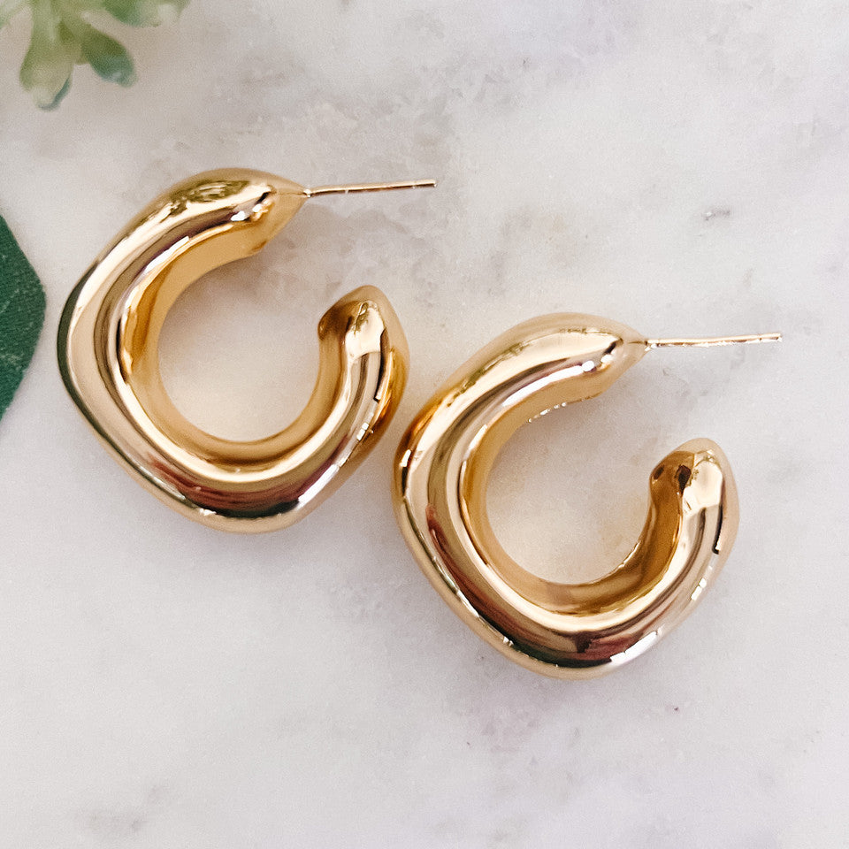 Chunky Hoop Earrings