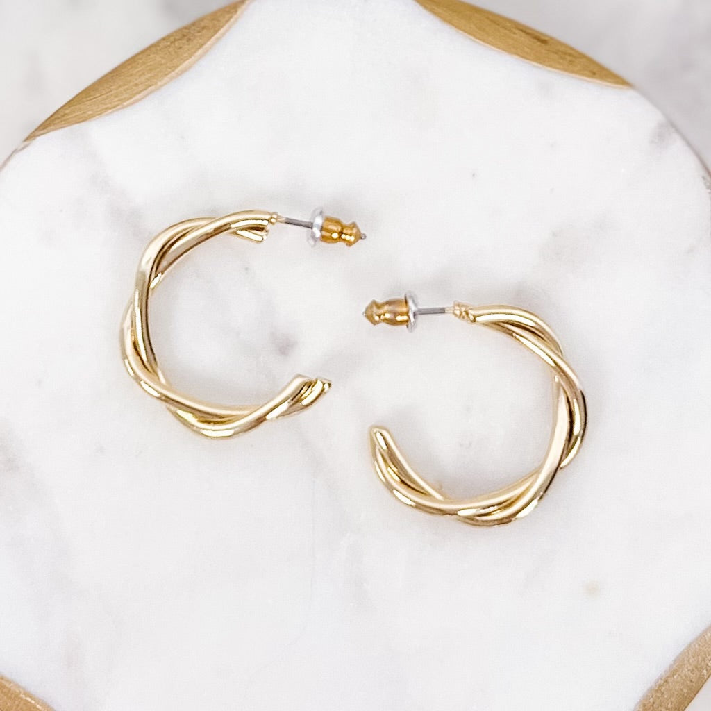 Twist Hoop Earrings