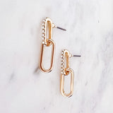 Linked Chain Post Earrings