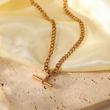 New T Bar Shape Necklace