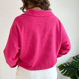 Quarter Zip Front Pocket Sweatshirt