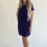 Round Neck Solid Everyday Dress