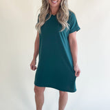 Round Neck Solid Everyday Dress