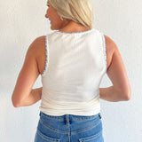 Crochet Trim Rib Tank