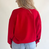 Solid Dolman Crew Neck Pullover