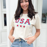 USA Patches Short Sleeve Top