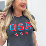 USA Patches Short Sleeve Top