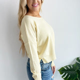 Center Seam Boat Neck Sweater