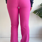 Nylon Rib Pintuck Leggings