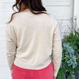 Center Seam Boat Neck Sweater