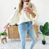 Puff Sleeve Button Down Shirt