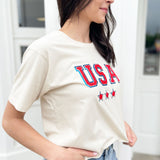 USA Patches Short Sleeve Top