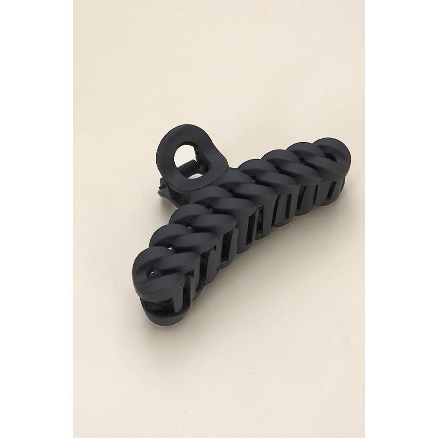 Large Matte Chain Hair Claw