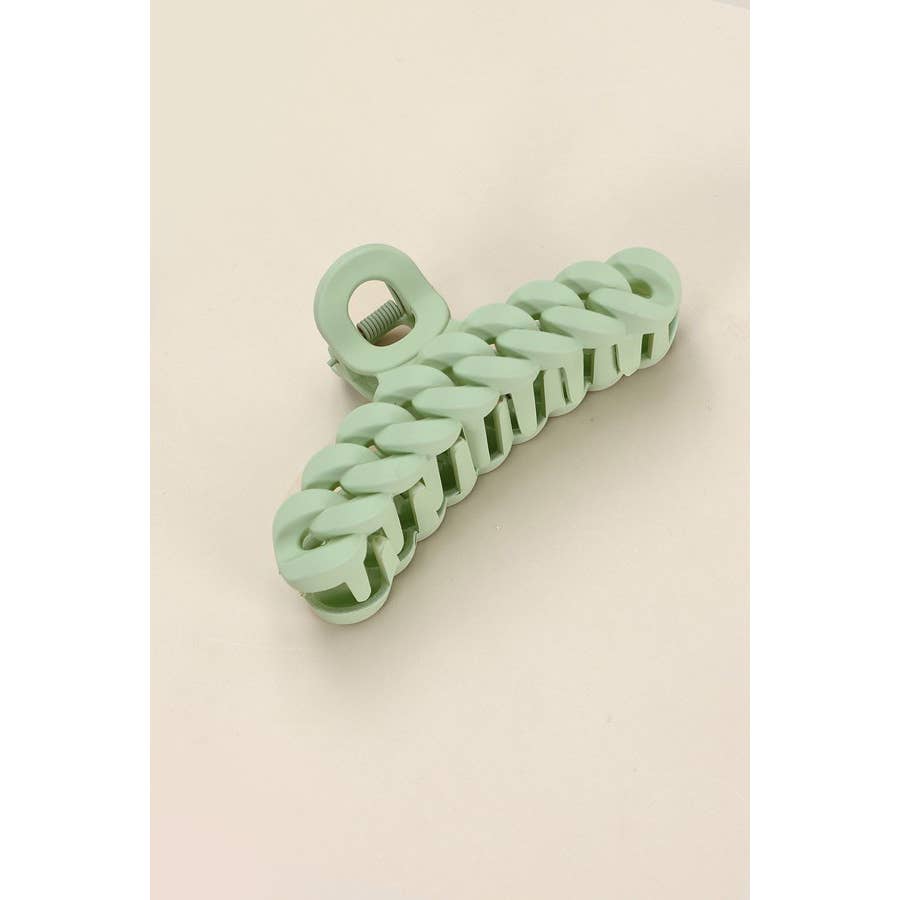 Large Matte Chain Hair Claw