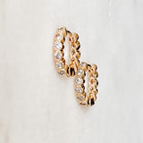 Jeweled Huggie Earrings