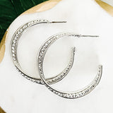 Twist Metal Hoop Earrings