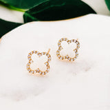 Open Clover Post Earrings